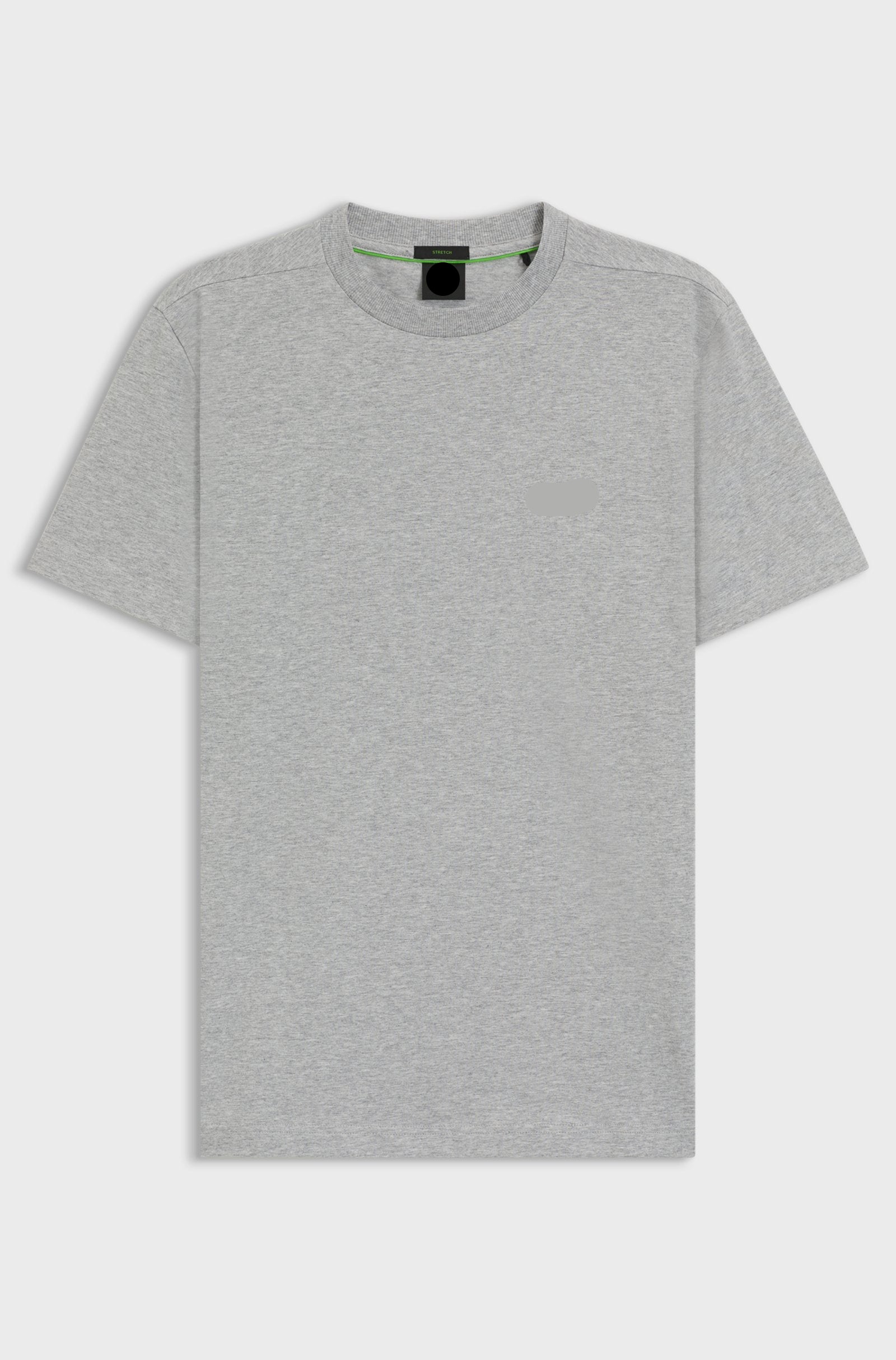 Regular-fit T-shirt in stretch cotton with contrast logo