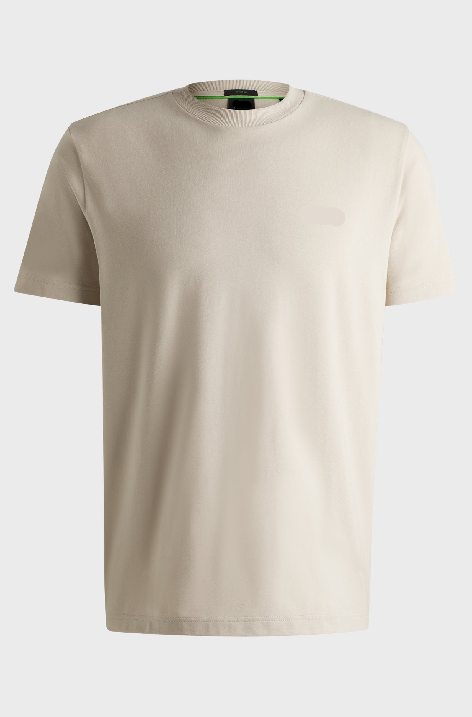Regular-fit T-shirt in stretch cotton with contrast logo